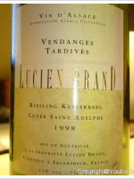 Lucien Brand, Riesling Kefferberg Vendanges Tardives
