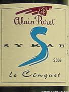 Alain Paret Le Cinquet Syrah
