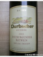 Durbacher Kochberg Spatburgunder Spätlese Trocken