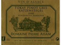 Domaine Pierre Adam Katzenstegel vendanges tardives
