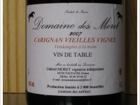 Domaine des Moret Carignan Vieilles Vignes