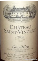 Château Saint Vincent Grand Cru