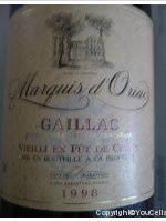 Cave de Rabastens - Marquis d'Oriac - Vieilli en fût de chêne