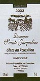 Domaine Sainte Jacqueline - Cuvée C'Line