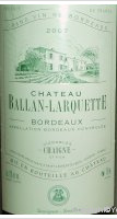 Château Ballan-Larquette - Sauvignon-Sémillon