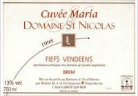 Domaine St Nicolas Cuvée Maria