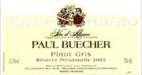 Paul Buecher - Réserve Personnelle