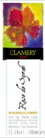 Clamery, Rosé de Syrah