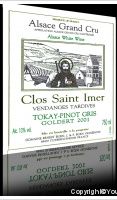 Domaine Ernest Burn - Grand Cru Goldert - Clos Saint-Imer - Vendanges Tardives