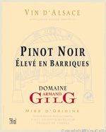 Domaine Armand Gilg - Elevé en Barriques