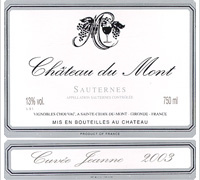 Château du Mont - Cuvée Jeanne