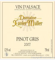 Domaine Xavier Muller, Pinot Gris