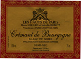Domaine Les Hauts de Paris - Blanc de Noir - Demi Sec
