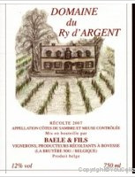 Domaine du Ry d'Argent - Cabernet jura et Régent