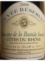 Domaine La Bastide Jourdan - Cuvée Réservée