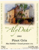 Aly Duhr  -Grand Premier Cru Ahn Hohfels 