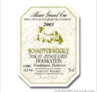 Schaeffer-Woerly -  Grand Cru Frankstein - Vendanges Tardives