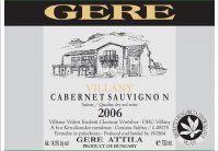 Gere Attila Villany - Barrique Cabernet Sauvignon