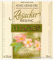 Jean-Luc Mader - Grand Cru Rosacker - Riesling 
