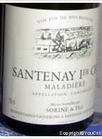 Domaine Sorine & Fils - 1er Cru Maladière