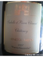 Domaine de Châtenoy Cuvée Pierre Alexandre
