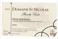 Domaine Saint Nicolas - Cuvée Plante Gâte