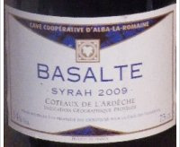 Cave Coopérative d'Alba la Romaine, Basalte Syrah
