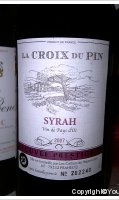 La Croix du Pin, Syrah Cuvée Prestige