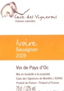 Cave des Vignerons Histoires Naturelles - Ivoire Sauvignon