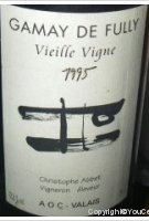 Christophe Abbet - Gamay de Fully vieille vigne