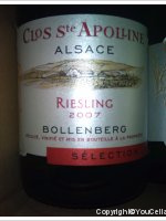 Bollenberg Clos Ste Apolline - cuvée sélection