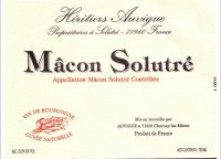 Heritiers Auvigue - Macon Solutré Cuvée naturelle