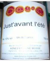 Domaine Mosse - Just'Avant l'été