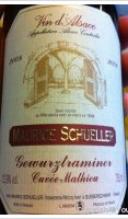 Maurice Schueller, Gewurztraminer Cuvée Mathieu