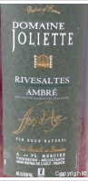 Domaine Joliette - Ambré Hors d'Age