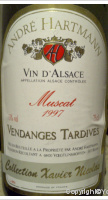 André Hartmann - Collection Xavier Nicolas Muscat Vendanges Tardives