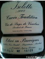 Isolette, Cuvée Tradition