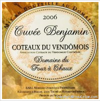 Domaine du Four à Chaux - Cuvée Benjamin