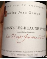 Domaine Jean Guiton, Premier Cru Les Hauts Jarrons