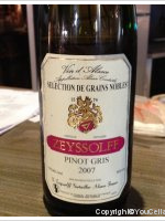 Zeyssolff - Pinot Gris - sélection de grains nobles
