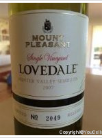 Mount Pleasant - Lovedale Single Vineyard