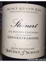 Biecher & Schall - Grand CRu Steinert les roches calcaires