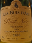 Les Buis d'APS - Pinot Noir (fût de chène)