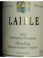 Andreas Laible - Durbacher Plauelrain - Riesling Spätlese trocken - Achat -