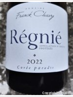 Franck Chavy Régnié cuvée Paradis
