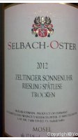 Selbach-Oster - Zeltinger Sonnenuhr Riesling Spätlese trocken