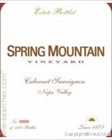 Spring Mountain Vineyard - Cabernet Sauvignon