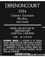 Derenoncourt - Red Hills Vineyard
