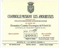 Domaine du Comte de Voguë - 1er Cru Les Amoureuses