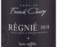 Franck Chavy - Régnié Sans sulfite